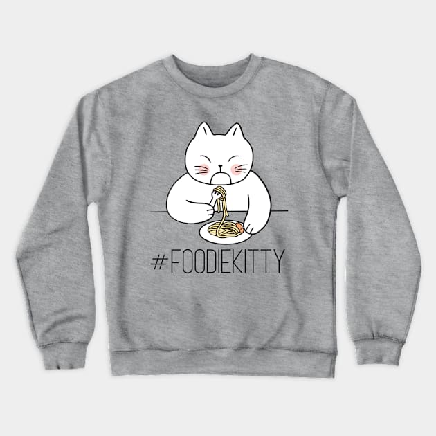 Foodie Kitty Crewneck Sweatshirt by Nutrignz